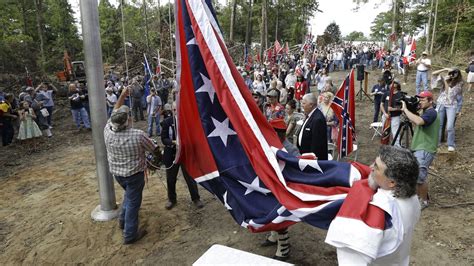hundreds gather to fly confederate flag high above i 95 amid controversy fox news