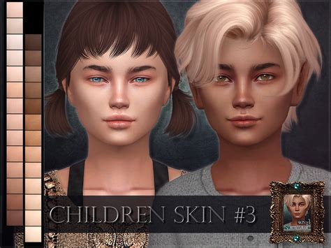 Remussirions Children Skin 3 In 2020 The Sims 4 Skin