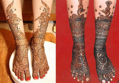 15 Mehndi Designs For Legs The Perfect List For A Bride To Be