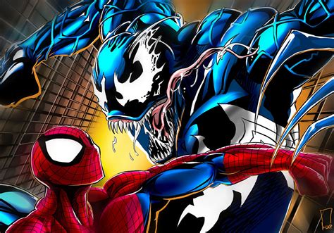 Download Venom Comic Spider Man Wallpaper