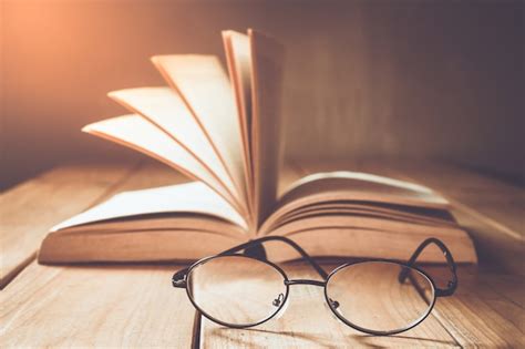 A Pair Of Glasses And Books Educational Academic And Literary Concept