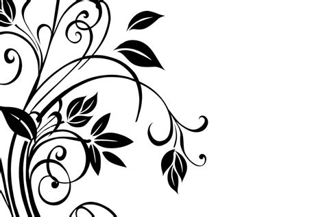 Each dot only moves out directly from the central stem in a straight line. Vector Floral Designs.png - ClipArt Best