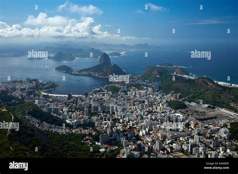 Sugarloaf Mountain Guanabara Bay And Botafogo Rio De Janeiro Brazil