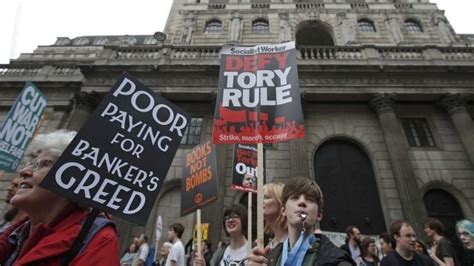 Anti Austerity March Tens Of Thousands Protest In London Bbc News