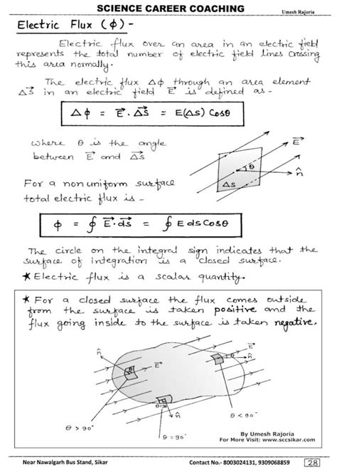 Electric Charges And Field Notes Class 12 Physics Notes Science