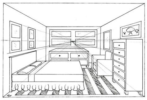 First draw a horizontal line to represent the eye level. Pin on هندسه