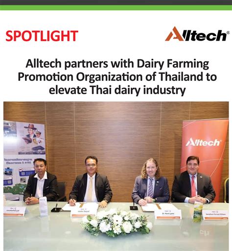 efeedlink alltech partners with dairy farming promotion organization of thailand to elevate