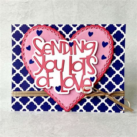 Sending You Lots Of Love Die Set The Stamps Of Life Card Kit Stamp