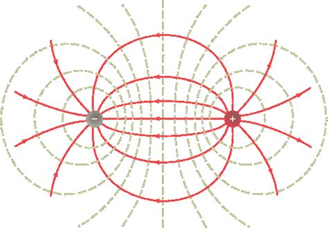 Sketch Some Equipotential Lines For The Electric Field Line Quizlet