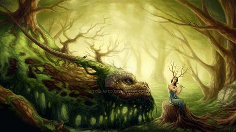 Forest Dragon By Tom Arto On Deviantart