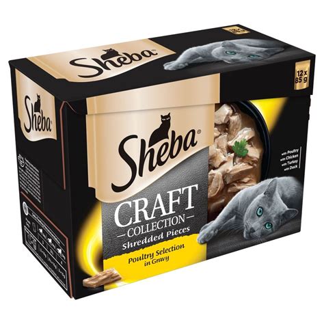 In january 2011, mars petcare us announced that sheba would be discontinued and thus will no longer be available for purchase in the united states. 48 x 85g Sheba Craft Luxury Adult Wet Cat Food Pouches ...