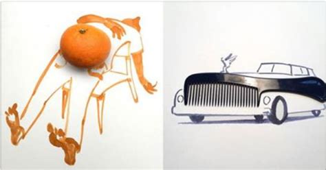 11 Incredibly Creative Drawings Completed Using Everyday Objects