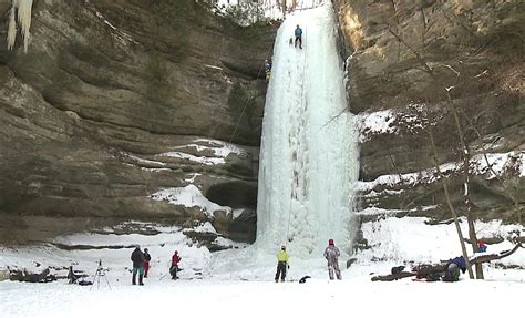Yes You Really Can Climb Frozen Waterfalls In This Illinois Park