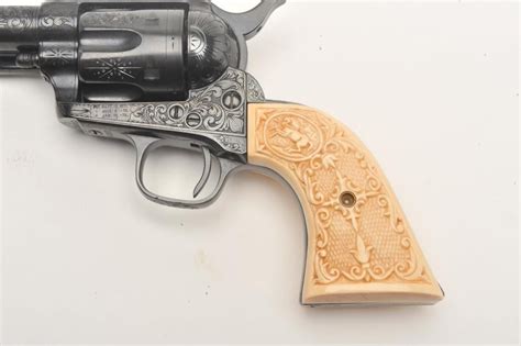 Colt Saa Revolver Custom Scroll Engraved And Finely Accomplished By