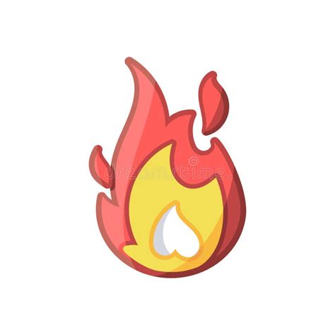 Fire Emoji Illustration Simple Light Dangerous Energy Flame Burns