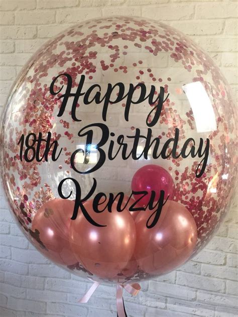 Personalised Birthday Balloonhelium Inflated Balloonbespoke Etsy
