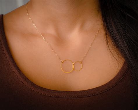 Josie Connected Ring Necklace Goldtone • Friends For Infinity Efytal