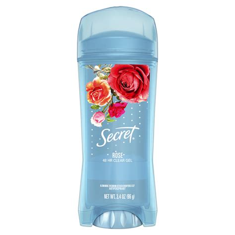 Secret Fresh Clear Gel Antiperspirant Deodorant Paris Rose 34 Oz