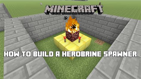 Minecraft Xbox And Ps3 Ps4 How To Build A Herobrine Spawner Tutorial
