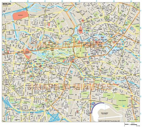 Berlin city map in Illustrator CS or PDF format