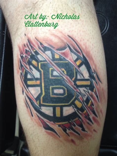 Pin By Nick Clattenburg On Tattoos Ive Done Boston Bruins Logo Bear