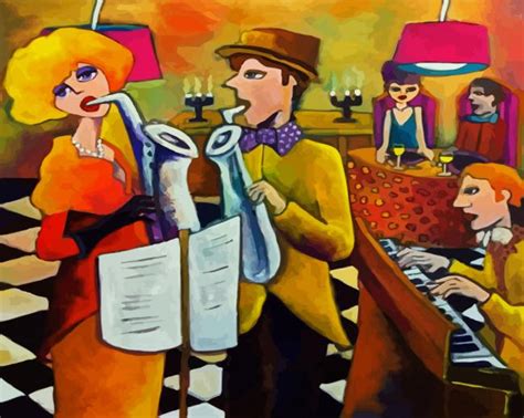 Classy Musicians Band Paint By Numbers Canvas Paint By Numbers