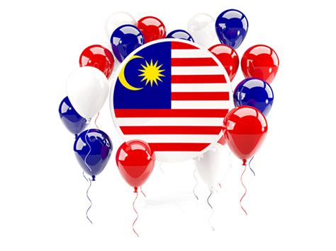 Round Flag With Balloons Illustration Of Flag Of Malaysia