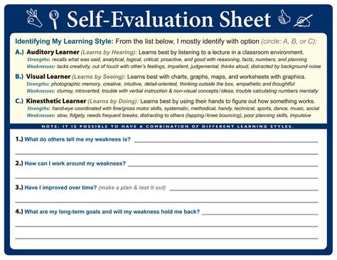 The entire evaluation process is a conversation. Self-Evaluation Sheet | Evaluate your own progress using thi… | Flickr