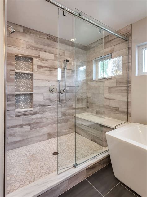 Gorgeous Custom Bathroom With Extra Large Shower Contemporary