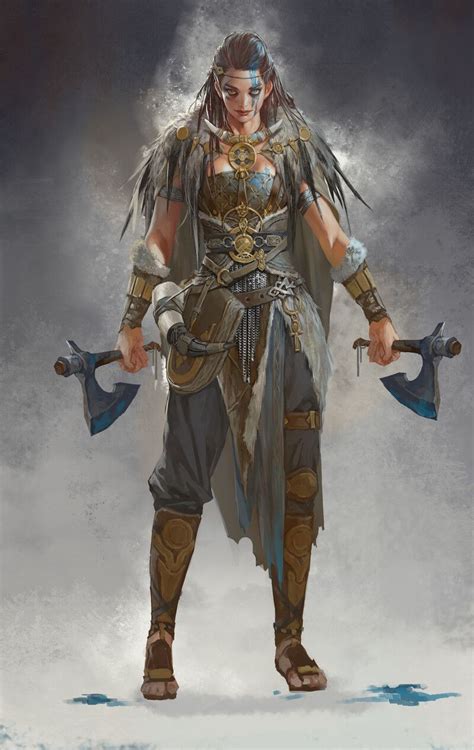 Artstation Viking Girl Mam Ba Viking Character Viking Warrior
