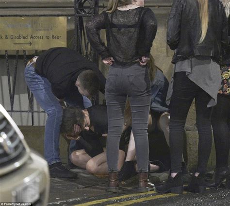 Newcastles Drunk Revellers Enjoy A Booze Fuelled May Day Bank Holiday