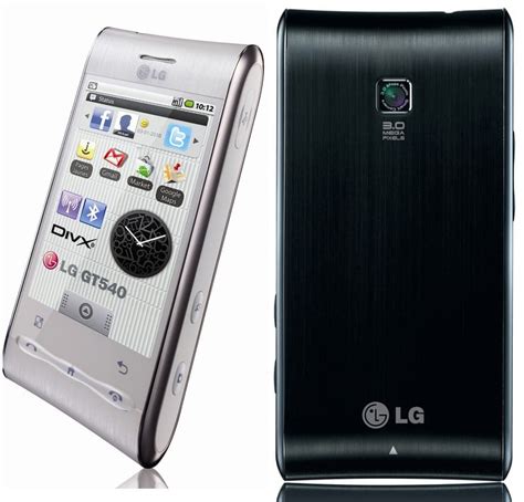 Lg Nouveau Telephone Android Le Lg Gt540