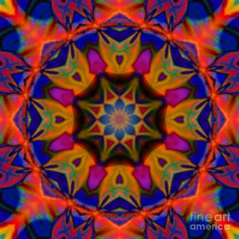 Flower Mandala 3 Digital Art By Salena Angel Fine Art America