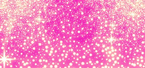 Golden Glitter Sparkle With Light In Pink Background