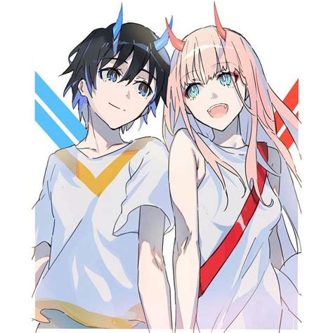 Hiro And Zero Two Darling In The Franxx Casal Anime Anime