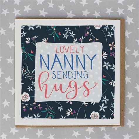 Birthday Greetings Card For Nanny By Molly Mae