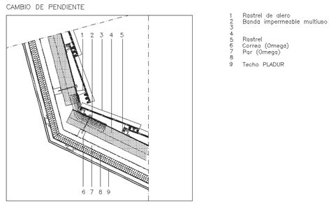 Concrete Inclined Roof Details Drawing Cadbull