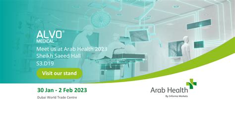 Alvo Medical Wystawcą Na Targach Arab Health 2023 W Dubaju Alvo Medical