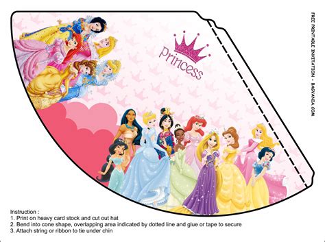 Free Printable Adorable Princess Birthday Party Kits Template
