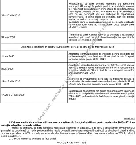 Procedură operațională privind repartizarea candidaților pe locurile distinct alocate în învățământul liceal și professional de stat din unitățile de. Calendarul de admitere la liceu 2020: Înscrierile încep pe ...