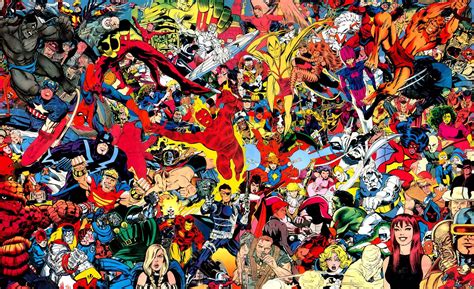 For tumblr, facebook, chromebook or websites. Group of Cartoon Collage Wallpaper Desktop