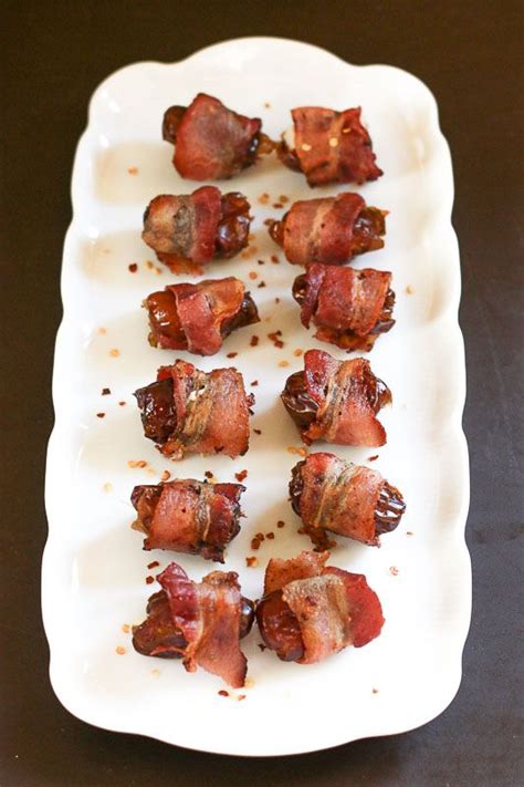 Bacon Wrapped Dates Stuffed With Manchego Recipe Bacon