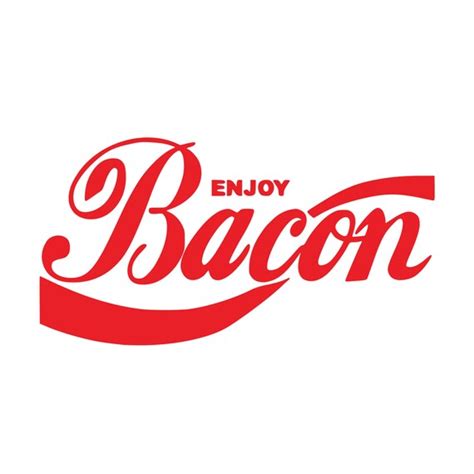 Enjoy Bacon Logo Funny Vinyl Decal 0066 Etsy