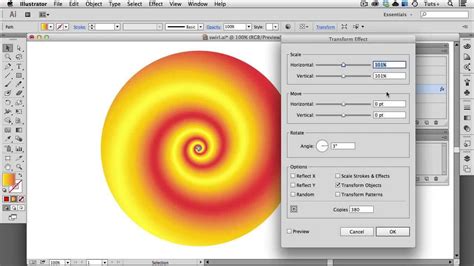 Quick Tip Create A Gradient Spiral Using A Single Circle And The