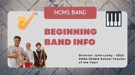 Incoming 6th Graders Beginning Band Information Harrison County