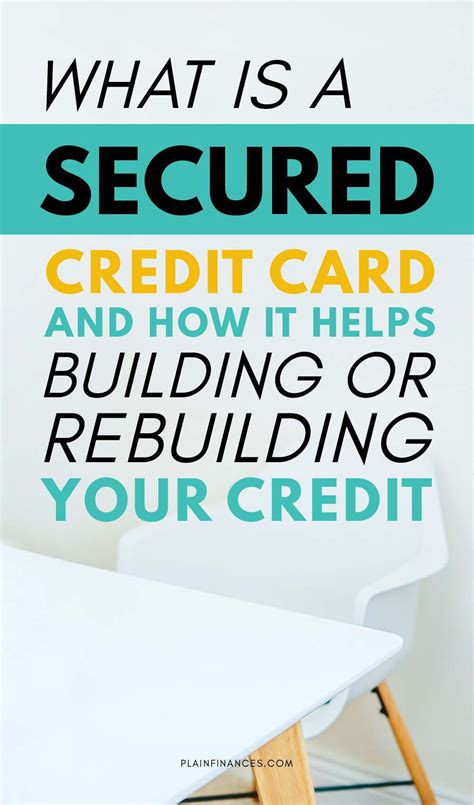 A secured credit card is a fantastic option if you have poor credit and won't be approved for an unsecured credit card. What Is a Secured Credit Card and How It Helps Building or Rebuilding Your Credit - Plain ...