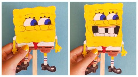 Spongebob Squarepants Diy 3d Papercraft Sculpture Spongebob Crafts