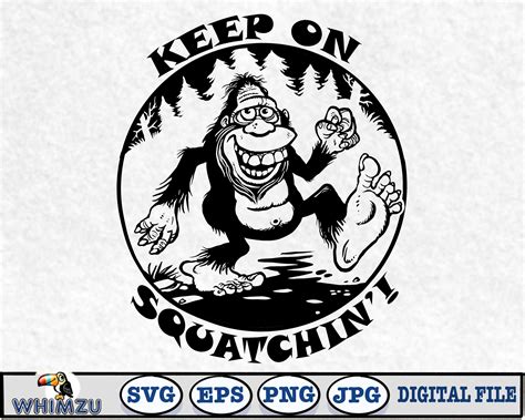 Sasquatch SVG Bigfoot SVG Keep On Squatchin Digital Etsy Sweden
