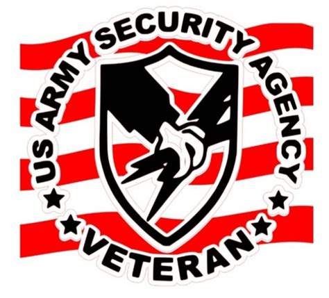 Asa Army Security Agency Decal Flag Etsy