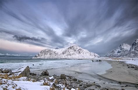 Skagsanden Beach In Flakstad Lofoten Islands In The Fall Flickr